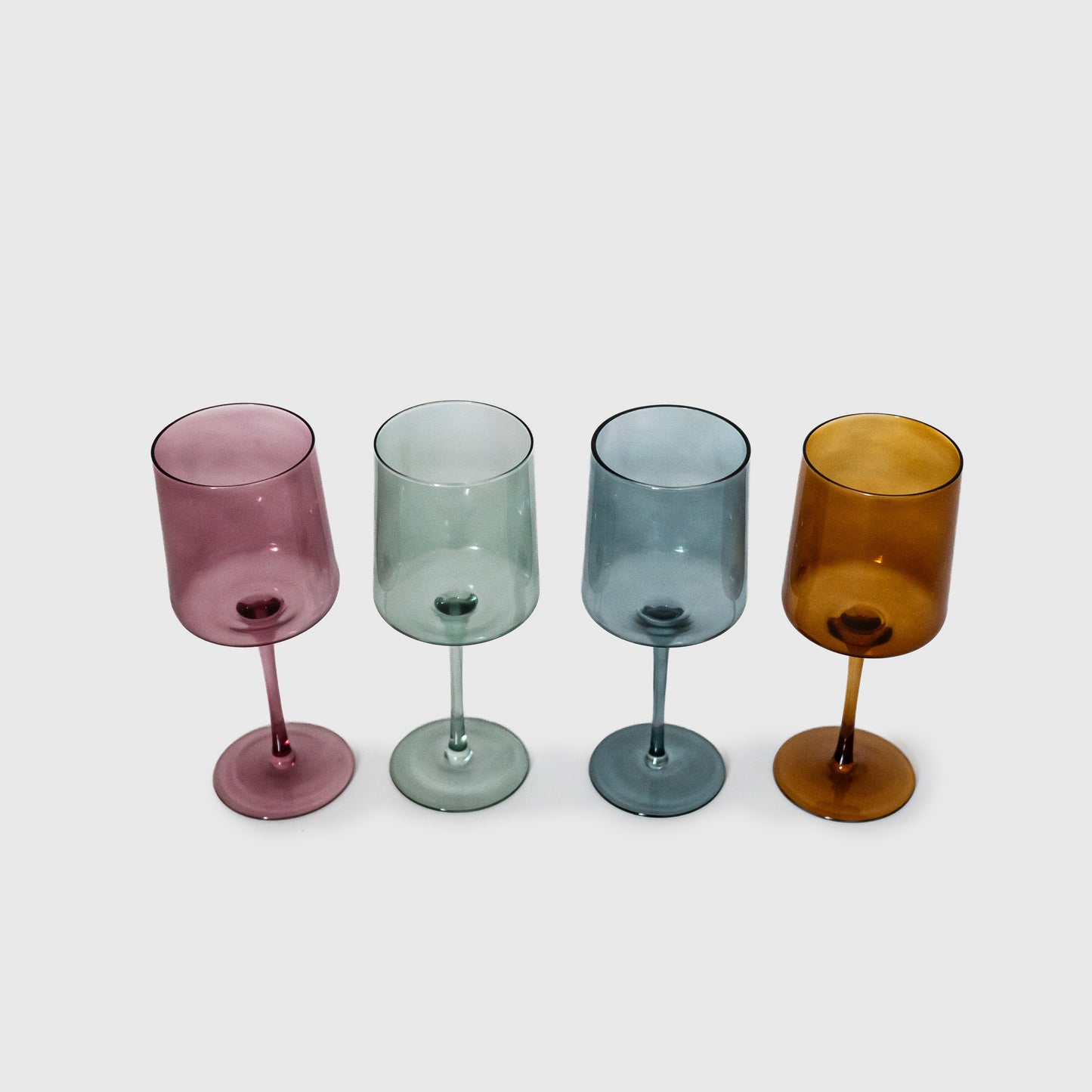 Stemmed Wine Glasses - Set of 4